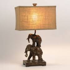 Stacked Elephant Table Lamp Table Lamp Unique Table Lamps Elephant