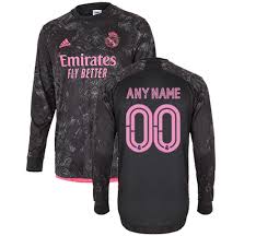 This version has a slightly looser cut than the jersey the pros wear on the pitch. Custom Real Madrid Mens Third Authentic Long Sleeve Shirt 20 21 Real Madrid Cf Us Shop