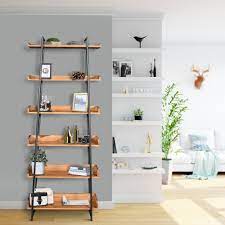Unique bookcases, desks, storage, cabinets & more. Loon Peak Vanmatre 74 H X 29 W Steel Ladder Bookcase Wayfair