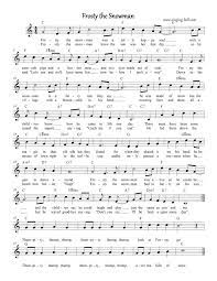 Frosty The Snowman Free Christmas Carols Karaoke Christmas Sheet Music Christmas Piano Music Sheet Music