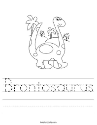 Brontosaurus Worksheet Dinosaur Worksheets Dinosaur Activities Dinosaurs Preschool