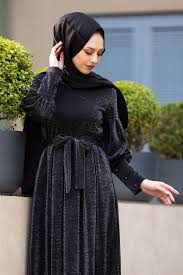 Modasima Simli Tesettur Elbise Modelleri Moda Tesettur Giyim Elbise Modelleri Elbise Moda Stilleri