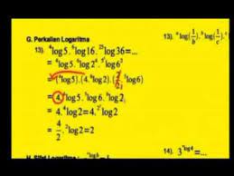 Postingan kali ini saya akan bahas tentang logaritma kelas 10. Logaritma 8 10 Perkalian Youtube