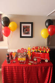 4th Birthday Decoration Ideas For Boy At Home Vincent S Firefighter Party Project Nursery Firetruck Birthday Fire Man Birthday Party Firefighter Party