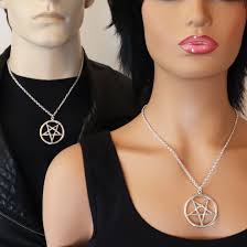 Sterling Silver Inverted Pentacle Pendant With 20 Inch Chain  SSNKCHAIN-538-I