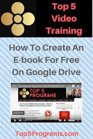 How To Create An E Book For Free On Google Drive