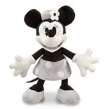 Itm the first pair of minnie ears are a stunning black and white — the bow is mainly white with big black polka dots and the ears are just. Disney Plush Black And White Minnie Mouse Plush Toy 7