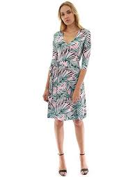 Pattyboutik Women Faux Wrap A Line Dress At Amazon Women S Clothing Store Wrap Dress In A Ton Of Patternd A Line Dress Dresses Fashion Clothes Women