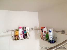 This Is A Genius Level Organization Hack For Small Bathrooms This Diy Shower Organizer Can Be Made Shower Organization Shower Organizer Diy Small Bathroom Diy