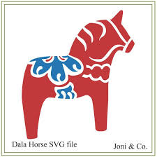 Download Dala Horse Svg File Scandinavian Christmas Swedish Christmas Vinyl Cutting Cards Iron On Transfer Sweden Svg Sweden Dala Stencil Postila PSD Mockup Templates