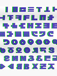 Inkling Language Alphabet Splatoon Splatoon 2 Color Alphabet Poster