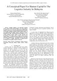 In short, it acts as a prelude to the primary research paper that will be presented. A Conceptual Paper For Human Capital In The