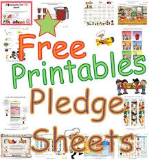 Printable Healthy Habits Goals Pledge Sheets For Kids