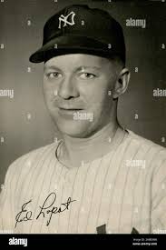 Vintage photograph of baseball player Ed Lopat who played with the New York  Yankees in the 1940's and 50's Stock Photo