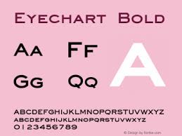 Eyechart Font Eyechart Bold Font Eyechartbold Font Eyechart