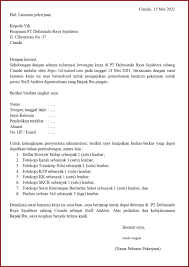 Bagaimana menggunakan contoh surat cover. Contoh Surat Lamaran Kerja Untuk Staff Auditor Fresh Graduate Tanpakoma