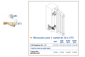 Le régulateur de pente est indispensable lorsque le portail battant s'ouvre sur un terrain en pente. Regulateur De Pente Renforce A Fixer En Applique Pour Pente 12 A 17