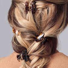 Mini Claw Clips Hair Styles Highlight Hair Color Pulled Back Hairstyles