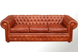 Sofa Chesterfield 3 Cuerpos En Cuero Vacuno Gastado Muebles De Cuero Sofa Chesterfield Sofa