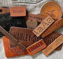 Wholesale custom faux leather labels & tags with brand logos