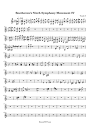Beethoven's Ninth Symphony Movement IV Sheet Music - Beethoven's ...