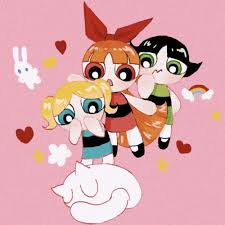 The Powerpuff Girls And The Cat Powerpuff Girls Powerpuff Pikachu