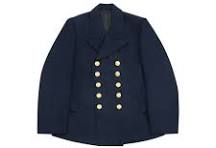 WWII German Kriegsmarine EM navy blue wool PEA tunic jacket