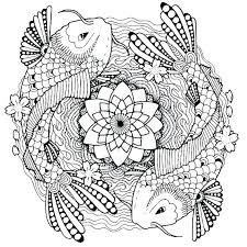 The children can color shark, whale, dolphin, and so on. Detailed Printable Fish Coloring Pages Novocom Top