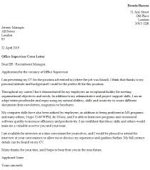 Supervisor cover letter examples samples templates. Cover Letter For Supervisor Position Without Experience Sample Cover Letter