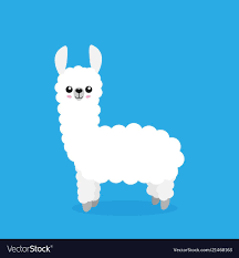 Cute Cartoon Alpaca Drawing On Bright Background Download A Free Preview Or High Quality Adobe Illustrator Alpaca Drawing Alpaca Cartoon Easy Cartoon Drawings
