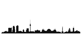 What is the significance of the blue light? Berlin Skyline Svg Plotterdatei Von Creative Fabrica Crafts Creative Fabrica