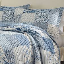 Designer quilt duvet cover set with pillowcase size single double super king. Laura Ashley Paisley Patchwork 3 Piece Reversible Quilt Set Bed Bath Beyond Blue Quilt Bedding King Quilt Sets Quilt Sets Bedding