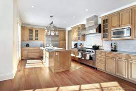 Kitchen colors can be bold, understated, bright or a combination of each. Modern Kitchen With Light Wood Cabinets Novocom Top
