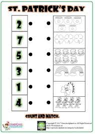 St Patrick S Day Matching Worksheet Matching Worksheets Worksheets Worksheets For Kids