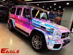 Eaglevinyl Rainbow Chrome Blue Vinyl Wrap Near Me45ft X 59ft Chrome Cars Vinyl Wrap Car Pink Chevy Trucks