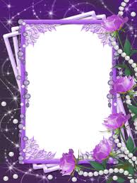 Transparent Purple Flower Frame Wedding Frames Flower Frame Flower Frame Png