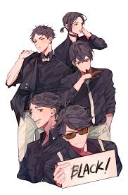 Setters With Black Hair Haikyuu Haikyuu Characters Haikyuu Anime