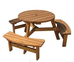 Twyford 6 Seater Round Picnic Table Amazon Co Uk Garden Outdoors Picnic Table Round Picnic Table Table