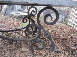 So i took the legs off and threw away the table top. Wrought Iron For Dining Table Wrought Iron Table Wrought Iron Furniture Wrought Iron Decor