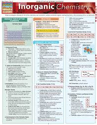 Quickstudy Inorganic Chemistry Laminated Study Guide Chemistry Study Guide Chemistry Lessons Teaching Chemistry