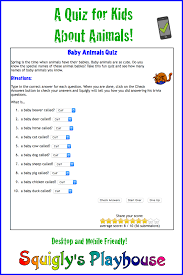 Baby Animals Quiz Animal Quiz Fun Quiz Baby Animal Names