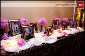 Memory Table Love This Idea I Would Just Have Flowers In Purple And Have Some Candles Lit In Front Of Each Photo Memory Table Wedding Memory Table Wedding