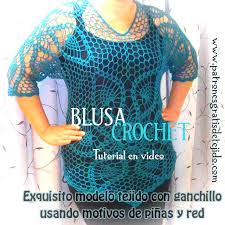 Aprendemos hoy a hacer un vestido de flores de crochet con este tutorial especial para ti. Blusa Calada Crochet Talla Xl Tutorial En Video