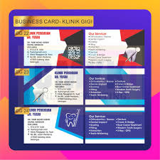 Klinik gigi dentes memberi layanan lengkap untuk kesehatan gigi dan mulut keluarga indonesia. Template Klinik Gigi Dental Version Business Card Name Card Ready Design Template Shopee Malaysia