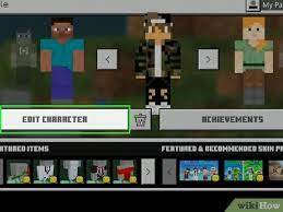3 Ways To Change Your Skin In Minecraft Pe Wikihow