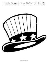 United states of america coloring page. Uncle Sam The War Of 1812 Coloring Page Twisty Noodle