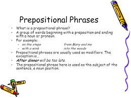Big list of 600+ prepositional phrases with esl worksheets. Phrases Ppt Download