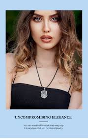 Eudora 925 Sterling Silver Saint Michael Necklace Archangel Amulet Cross  Shield Pendant Personality Jewelry Gift for Men Women