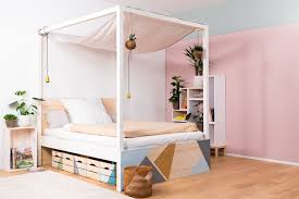 Himmelbett Frieda Create By Obi Bett Selber Bauen Ideen Bett Selber Bauen Selbstgebautes Bett