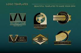 Search results for art deco logo vectors. Art Deco Logos Vol 2 By Wingsart Thehungryjpeg Com